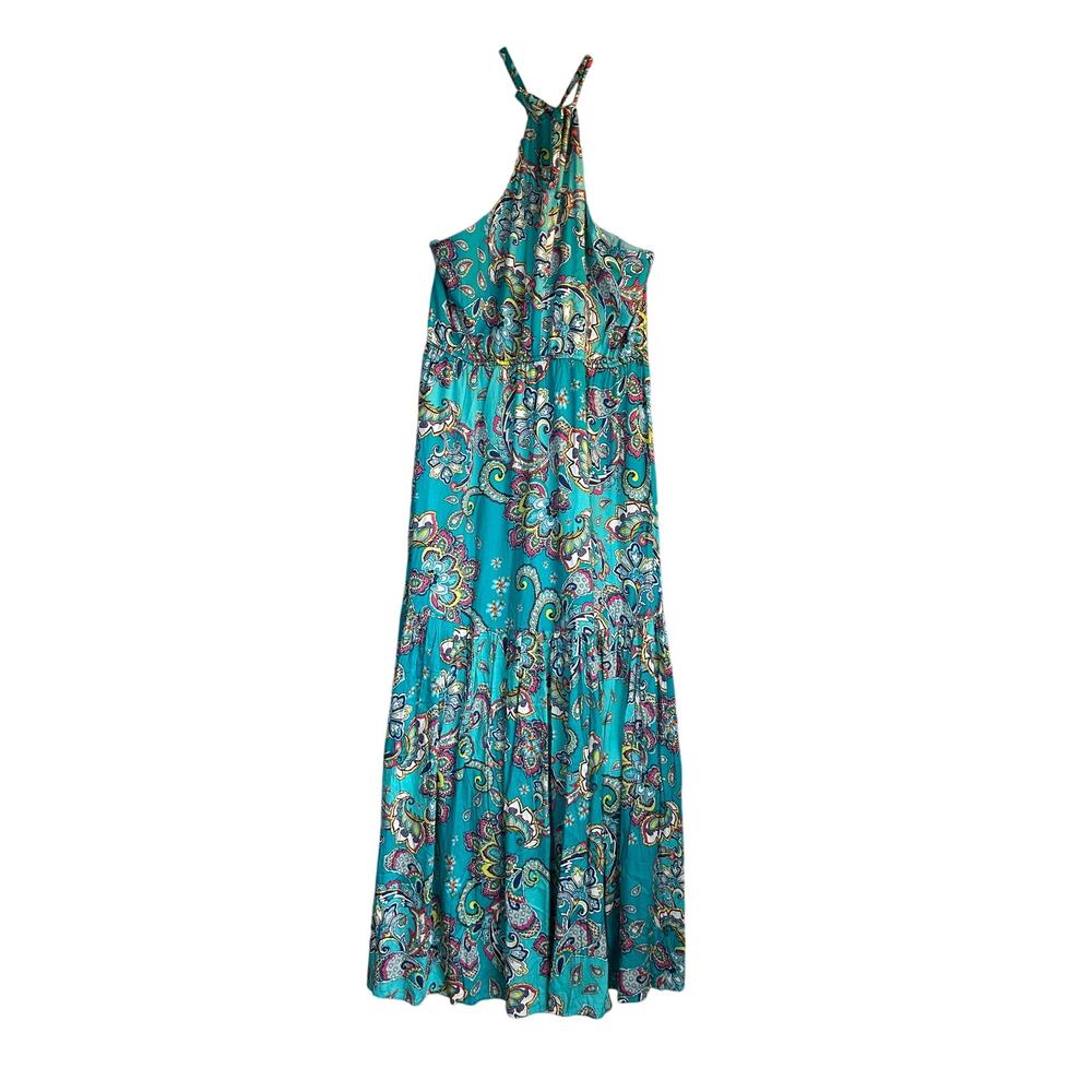 NWT Hale Bob Teal Maxi Dress, XL - Picture 4 of 5